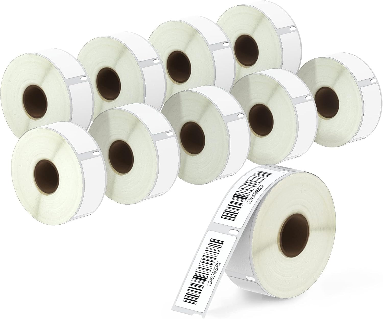 BETCKEY - Compatible DYMO 30252 (1-1/8" x 3-1/2") Address & Barcode Labels - Compatible with DYMO Labelwriter 450, 4XL, NOT Fit 550 & 5XL [10 Rolls/3500 Labels]