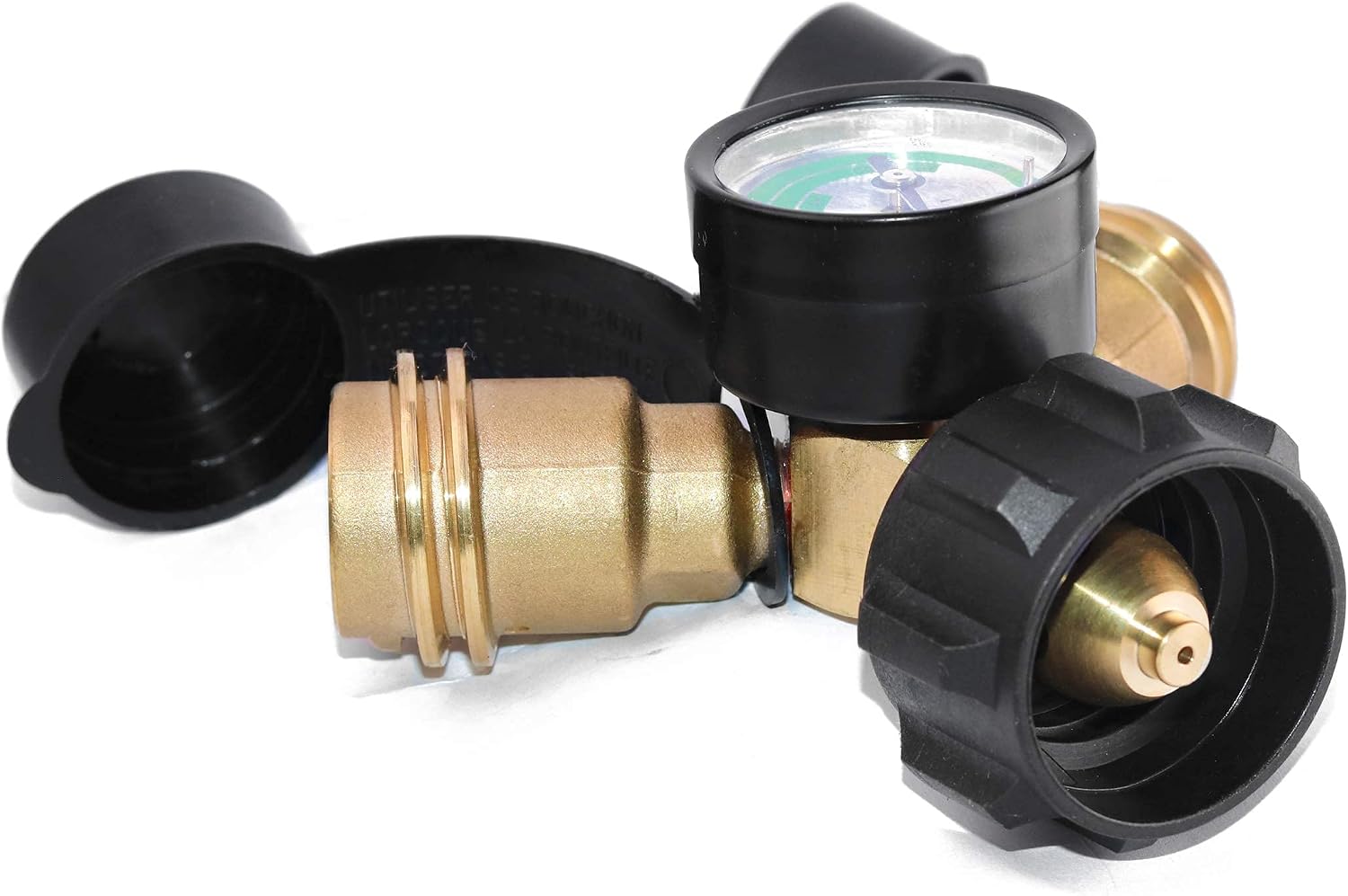 DOZYANT Propane Splitter, 2 Way LP Gas Adapter Tee Connector for 20lb Propane Tank Cylinder, Work with BBQ Grills, Camping Stoves, Gas Burners, Heater | Propane Tank Splitter 2 Way Y Tee links two regulators to a 20 lb tank for BBQ grills camping stoves…