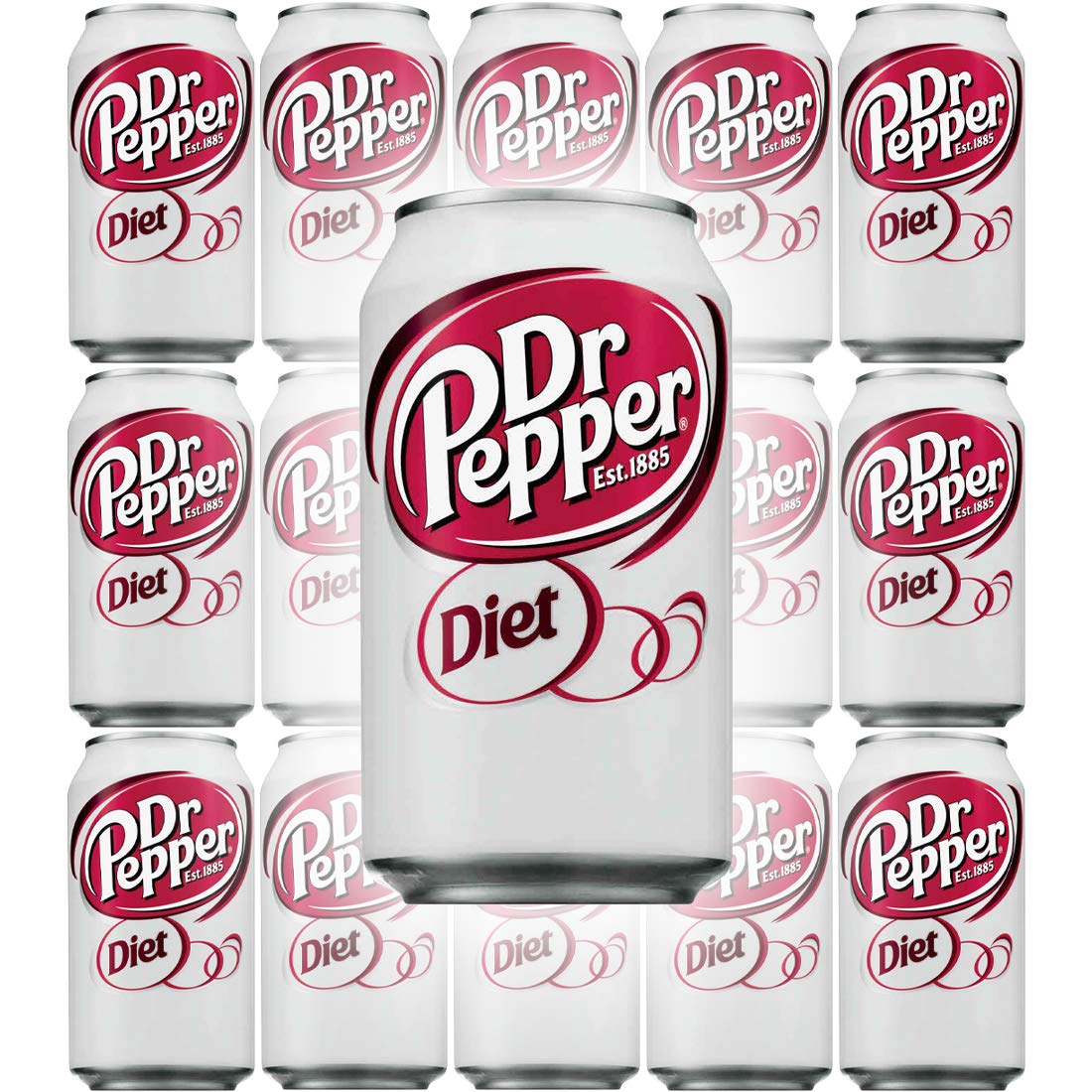 Diet Dr Pepper Soda, 12 Fl Oz Can (Pack of 15, Total of 180 Oz)