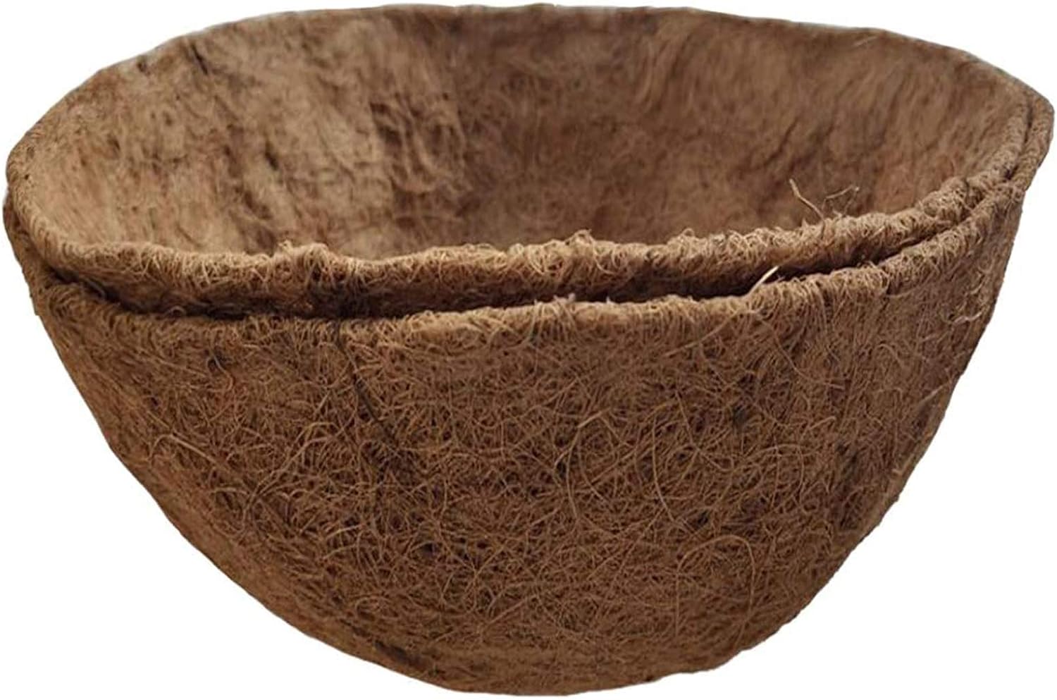 16 Inch Coco Liner for Planters, 2PCS Round Replacement Plant Basket Liner, Coco Fiber for Hanging Basket