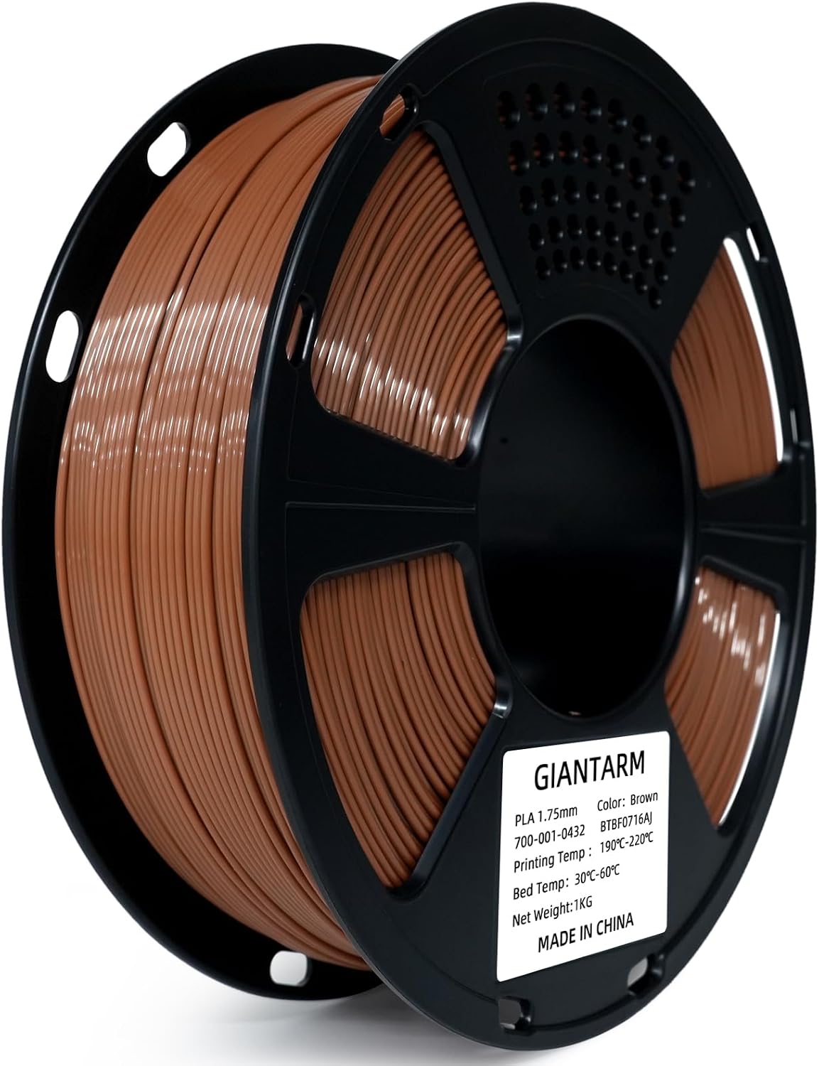 GIANTARM 3D Printer Filament, Silk Gold Pla Filament, 1Kg(2.2lbs) Spool, 1.75mm Dimension Accuracy +/- 0.03mm, 3D Printing Filament