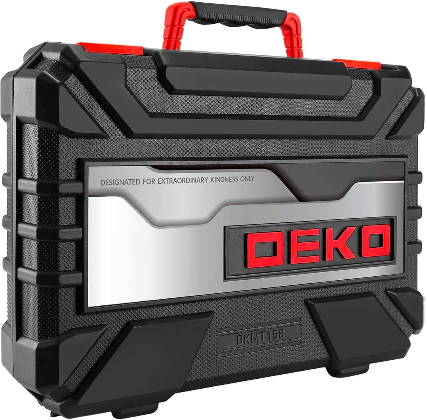 DEKOPRO 158 Piece Tool Set-General Household Hand Tool Kit,Auto Repair Tool Set, with Plastic Toolbox Storage Case