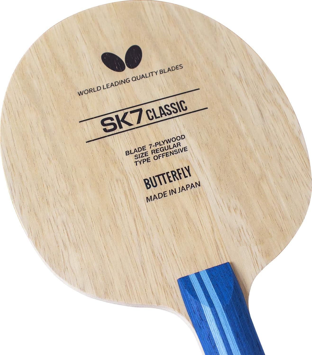 Butterfly SK7 Classic Table Tennis Blade - 7-ply All-Wood Blade - SK7 Classic Blade - Professional Butterfly Table Tennis Blade - Available in FL