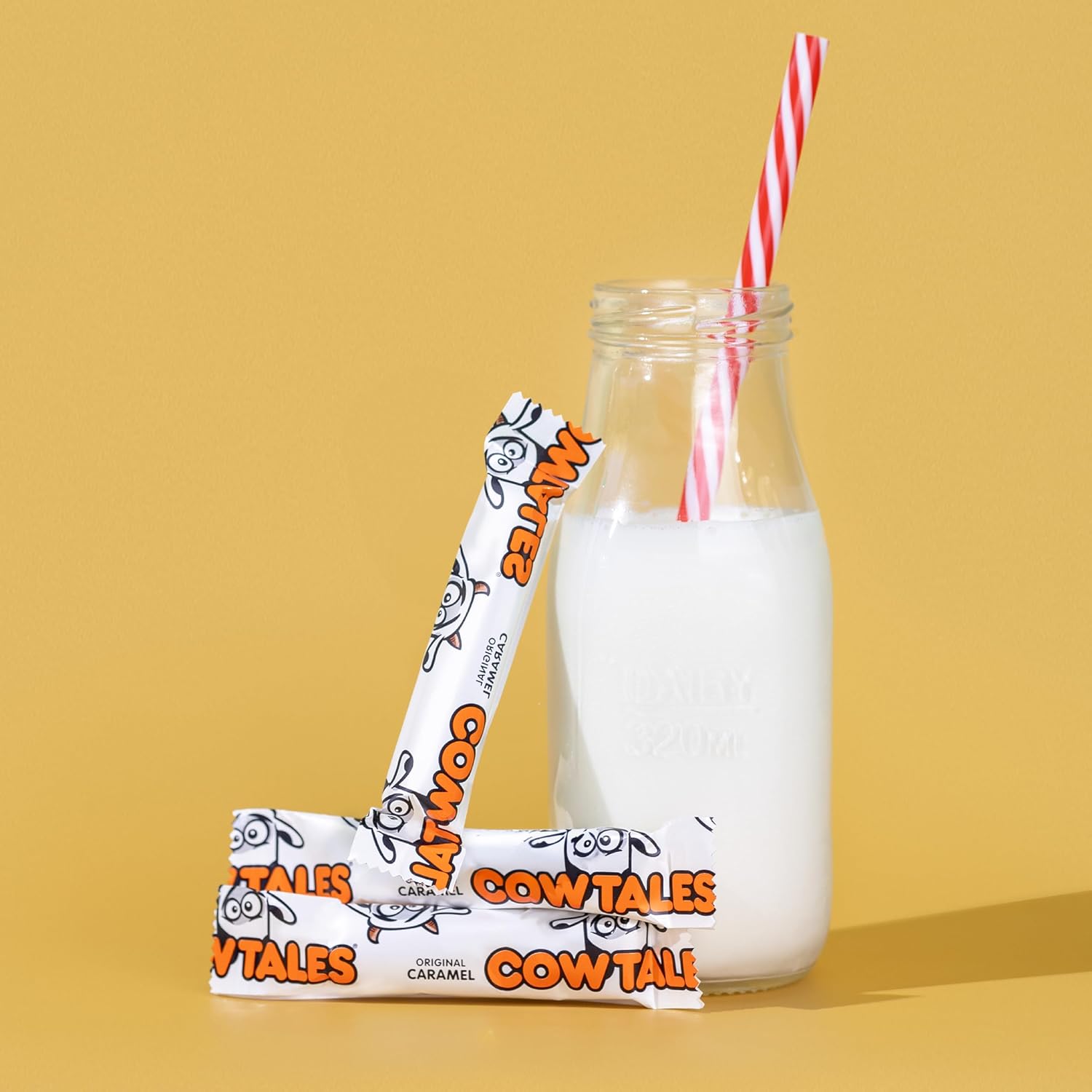 Goetze's Candy Vanilla Cow Tales Minis, 1 lb Bag | Original Chewy Caramel & Vanilla Cream Filling, Delicious Treats Fresh from the Factory