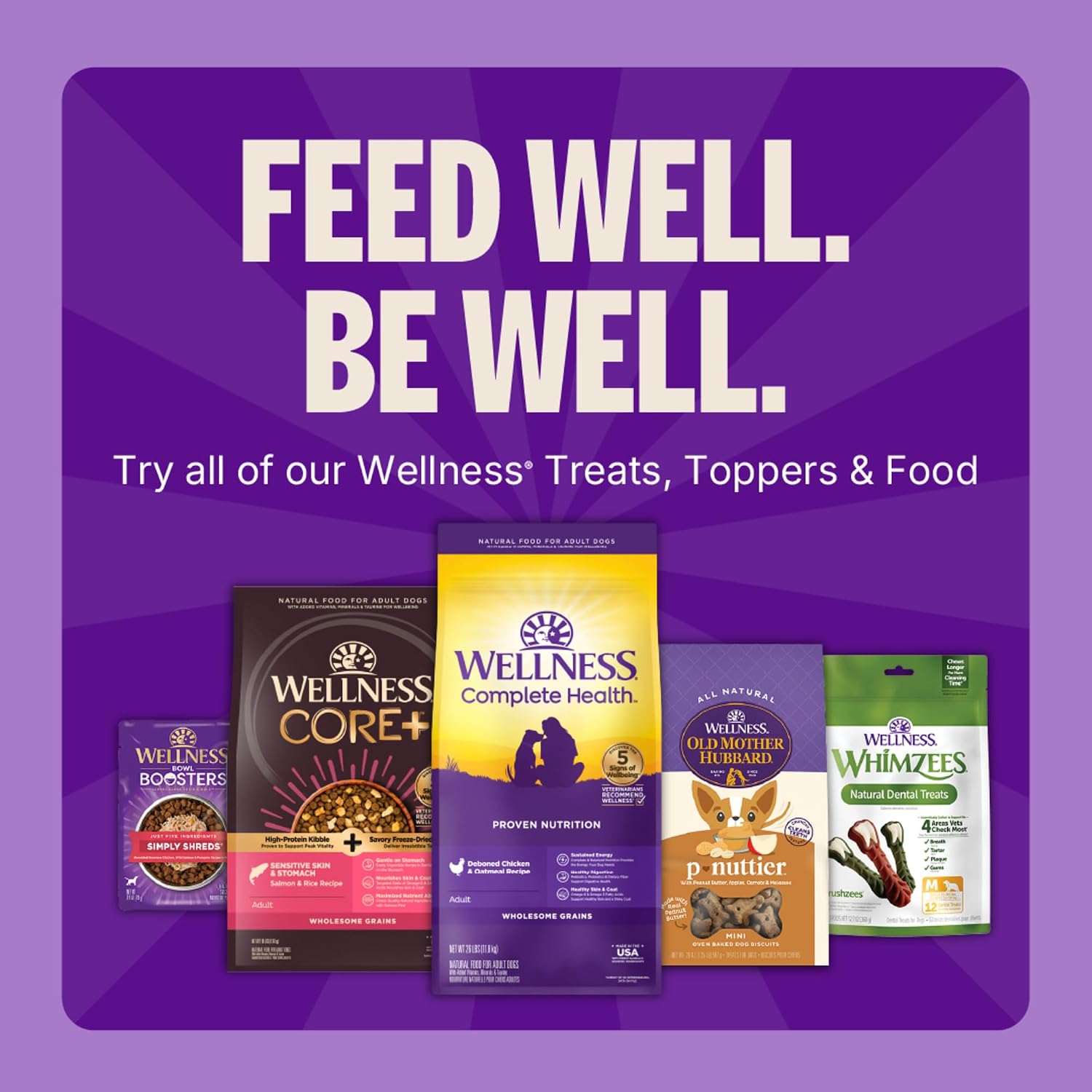 Wellness Rewarding Life Soft Dog Training Treats, Natural, Grain Free, Lamb and Salmon Recipe, 6 oz Bag