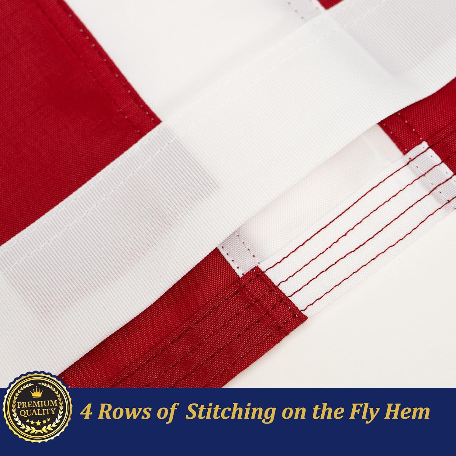 TOPFLAGS American Flag 4x6 Heavy Duty Outdoor US Flags for Outside Embroidered Stars USA Banner Sewn Stripes with Brass Grommets Vibrant Color