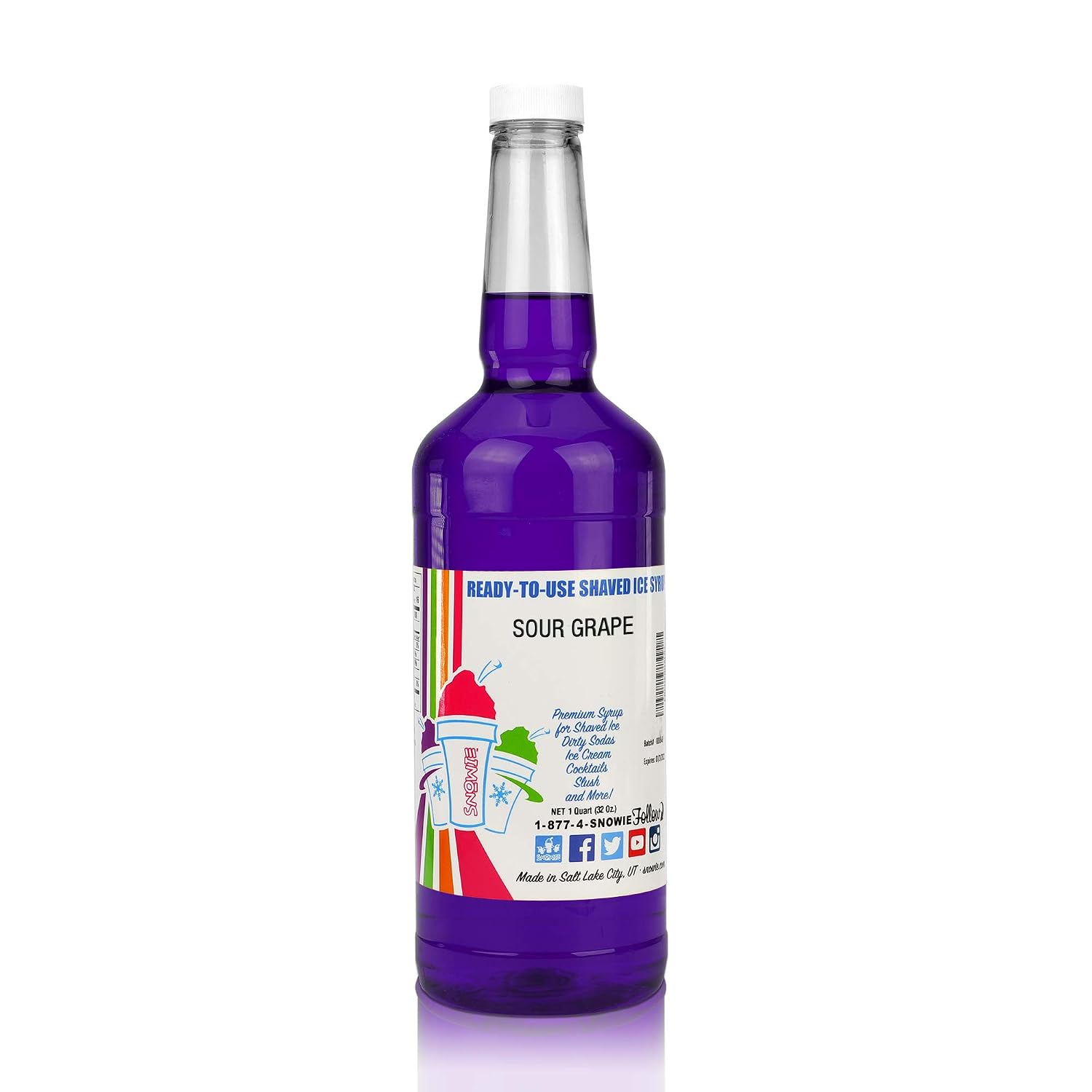 SNOWIE Ready to Use Shaved Ice Snow Cone Syrup - Gallon (Cotton Candy Pink)