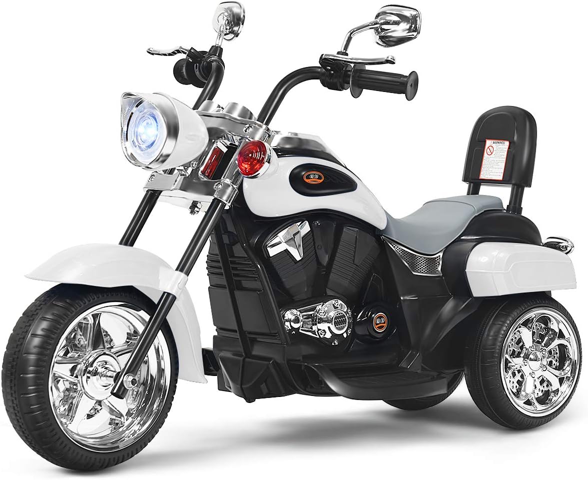 Costzon 6V Ride on Chopper Kids Motorcycle with Horn, Headlight (Red)