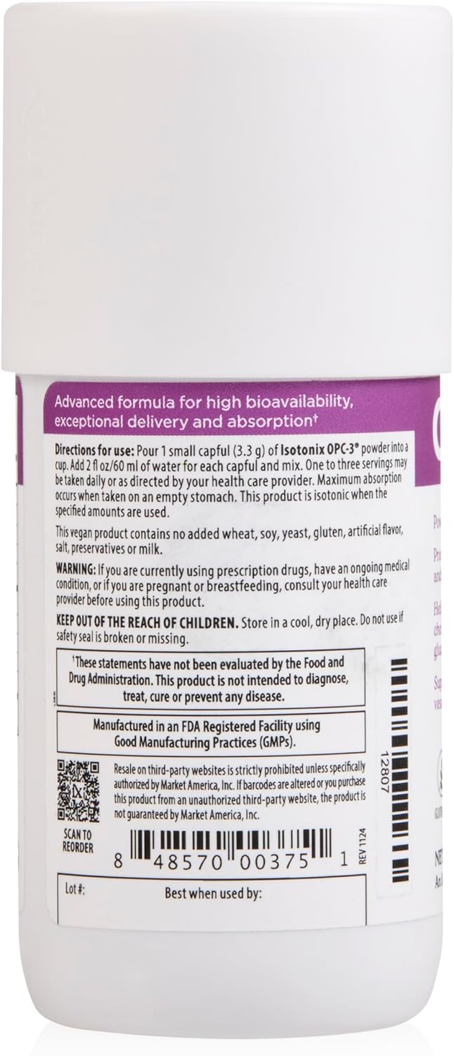 Isotonix Antioxidant Supplement, 90 Servings | Pycnogenol, Grape Seed, Pine Bark, Bilberry & Red Wine Extract, Polyphenols for Healthy Circulation, Isotonic, Vegan