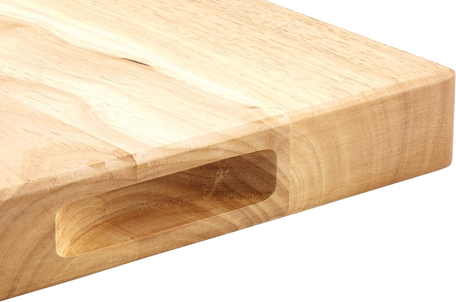 Winco 18" x 30" Heavy-Duty Wood Cutting Board | Two recessed handles, Minimizes knife dulling, Great for Charcuterie, Cheese