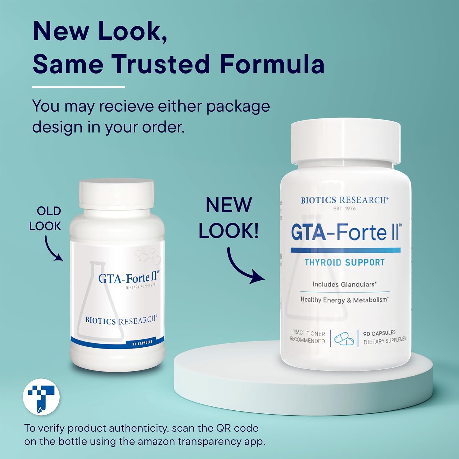 Biotics Research GTA Forte II™ Selenium Supplement with Zinc, Copper, Porcine Glandular & Rubidium, Endocrine Glands Support