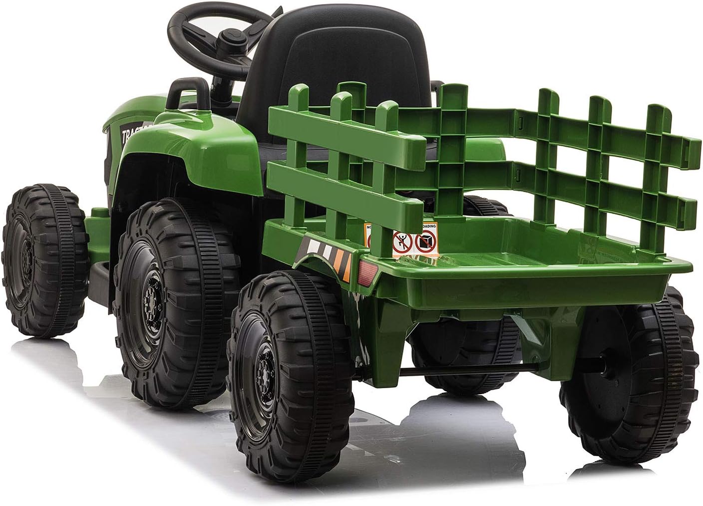 TOBBI Kids Electric Ride On Toy Tractor, Toddlers 12V Battery-Powered Car to Drive