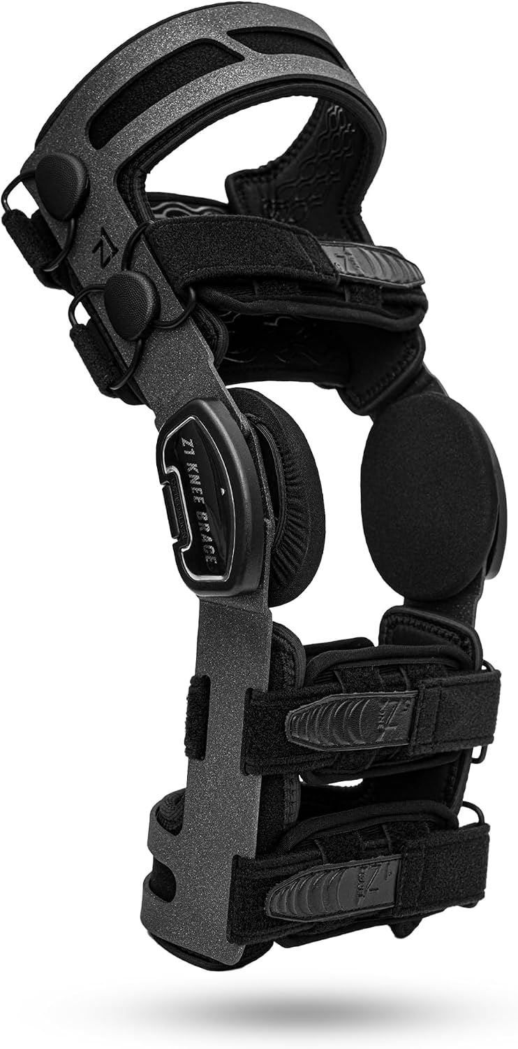 Z1 K4 OsteoAlign Hinged Knee Brace - Knee Support for ACL, MCL, Ligament Sports Injuries, Arthritis (OA), Meniscus Tear, Relief from Knee Joint Pain with Side Stabilizers for Men & Women Size (Medium)