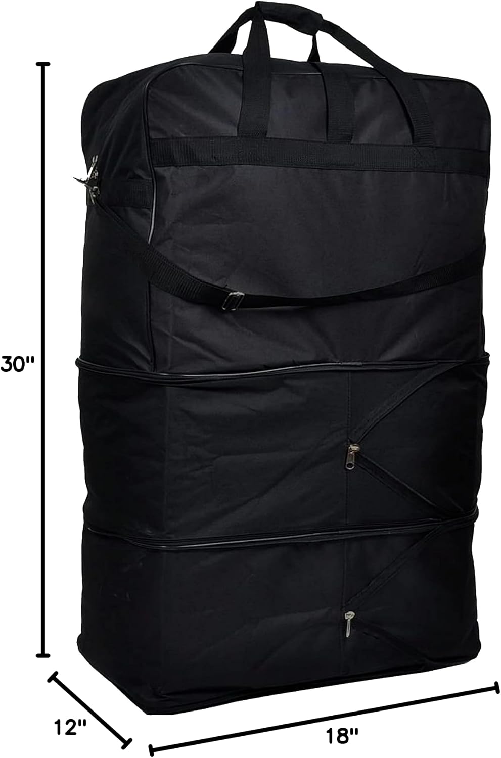 New 30'' Light-weight Expandable Wheeled Bag for Travel Holds 50 Lbs