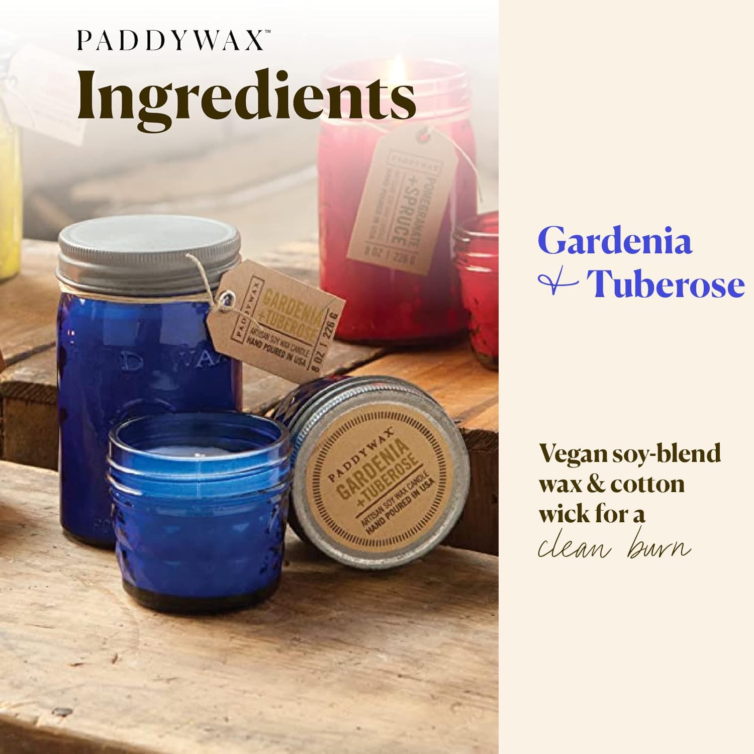 Paddywax Relish Soy Wax Artisan Candle, Balsam + Fir, 9.5 oz | Scented Candle in Glass Jar with Lid