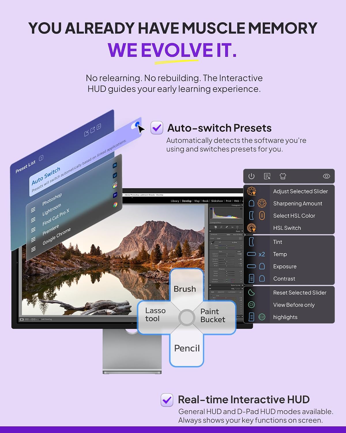 TourBox NEO - Customizable Editing Controller, Photo Color Grading Illustration Speed Editor, Intuitive Control Boost Productivity