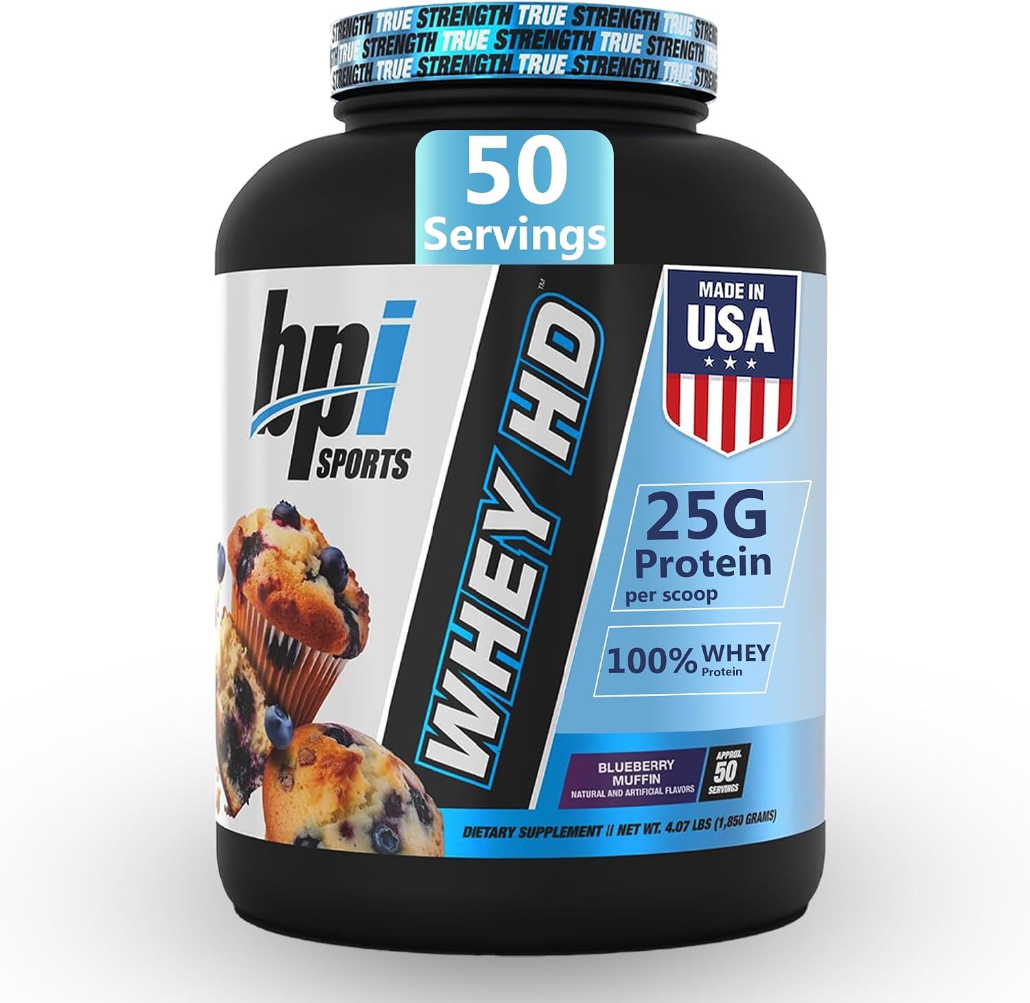 BPI Sports Whey HD Ultra Premium Protein Powder Isolate | Workout Whey Protein Powder For Men & Women for Muscle Gain | Milk Protein Concentrates | Chocolate Cookie/ Vanilla Caramel, 4.07 Pound