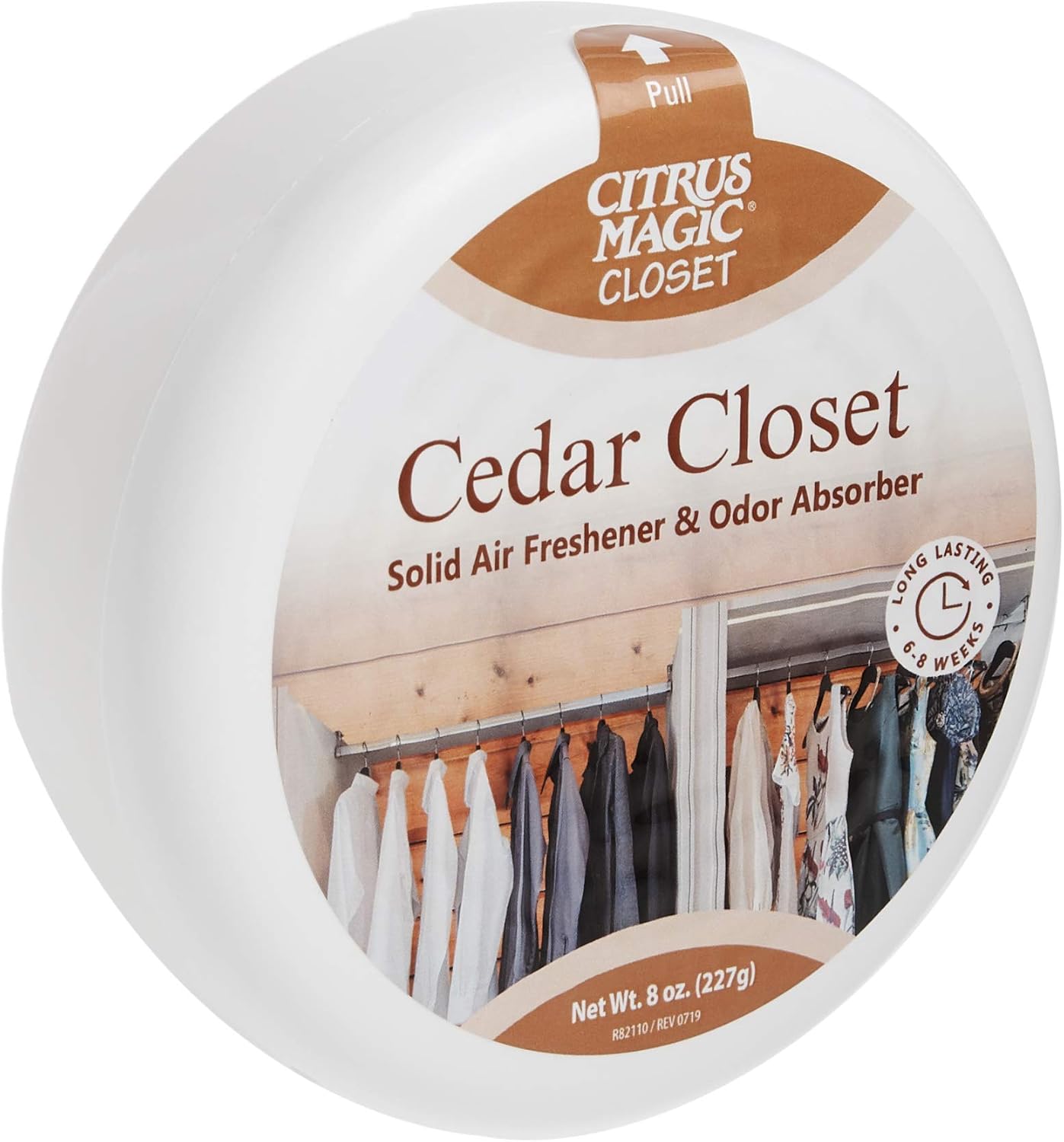 Citrus Magic Closet Solid Air Freshener, Cedar, 8 Ounce