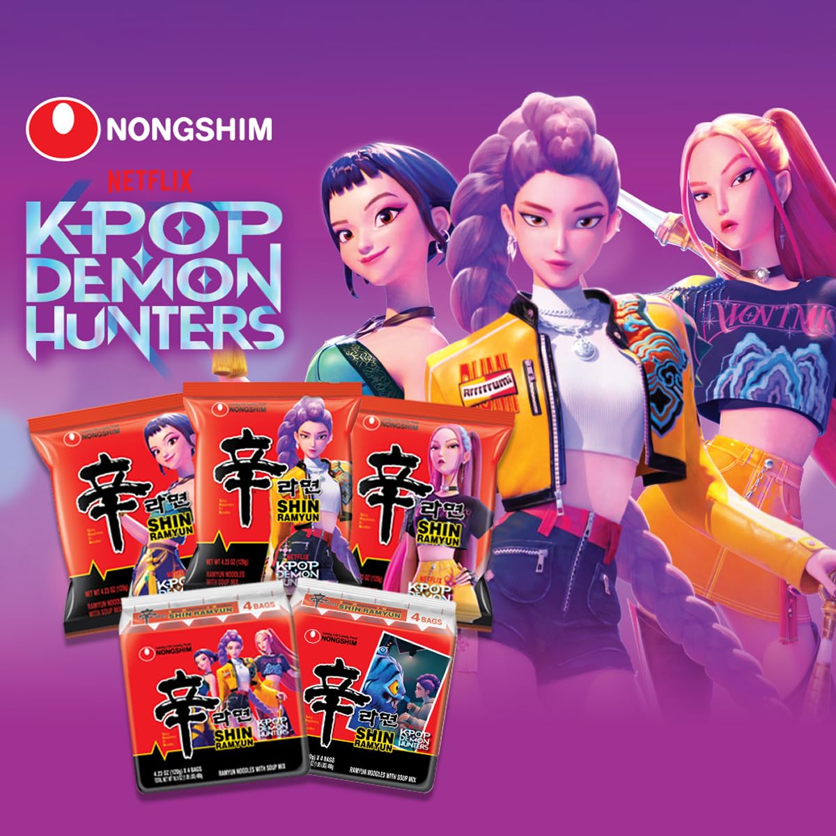 Nongshim Shin Ramyun Noodles, Spicy Korean Signature Instant Ramyun, Rich Beef Flavored Broth, Microwaveable, Korean Instant Noodles, 4.23 oz (Pack of 20), Packaging May Vary.