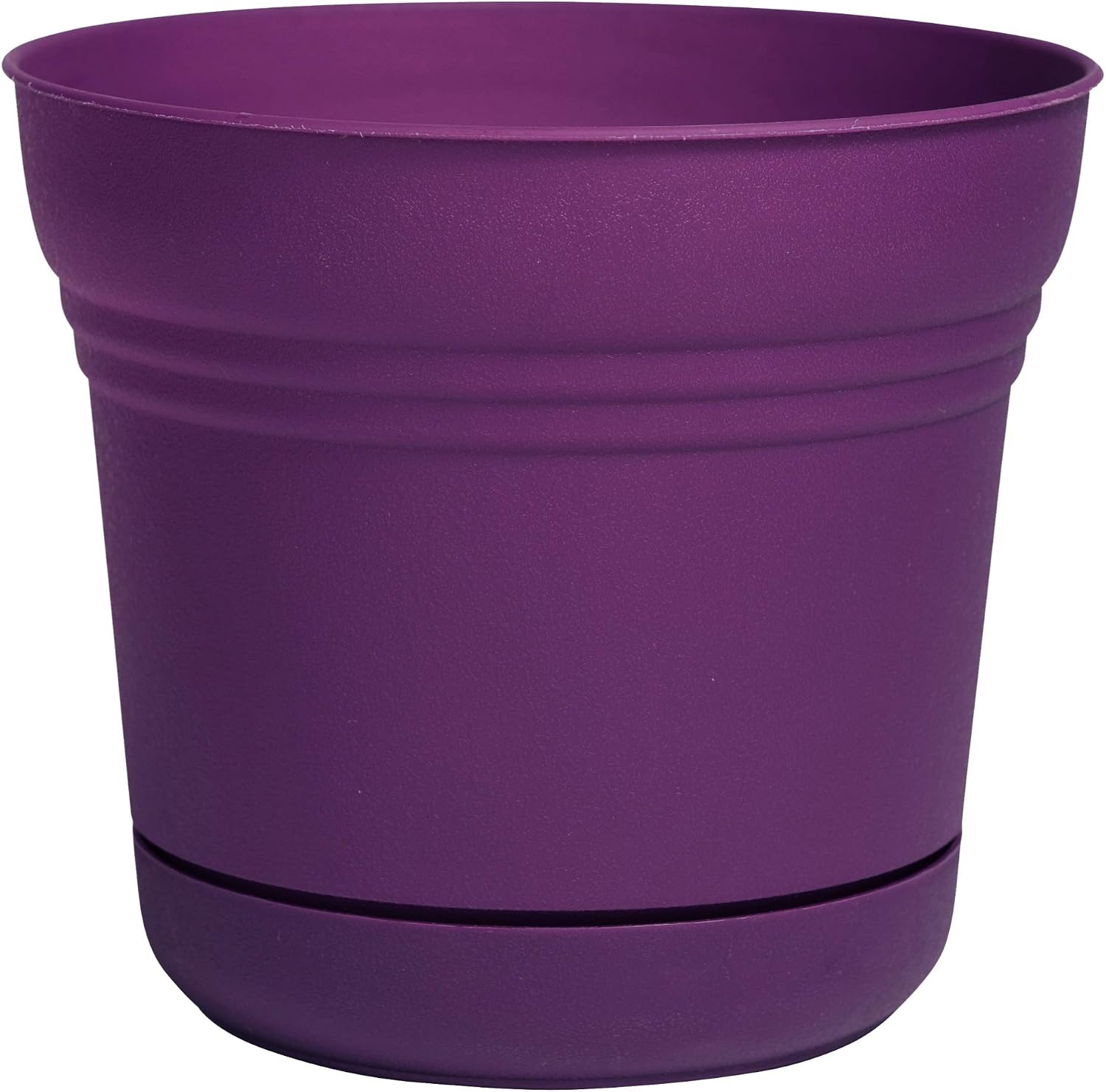 Bloem Saturn Planter with Saucer, 10", Calypso (SP1027)