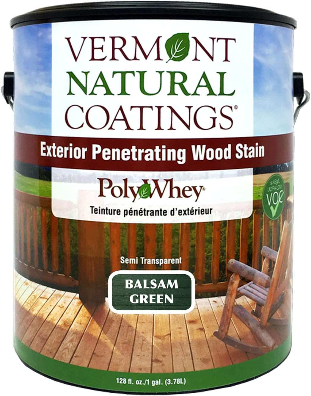 Vermont Natural Coatings PolyWhey Exterior Penetrating Stain - Lakeside Cedar - Gallon
