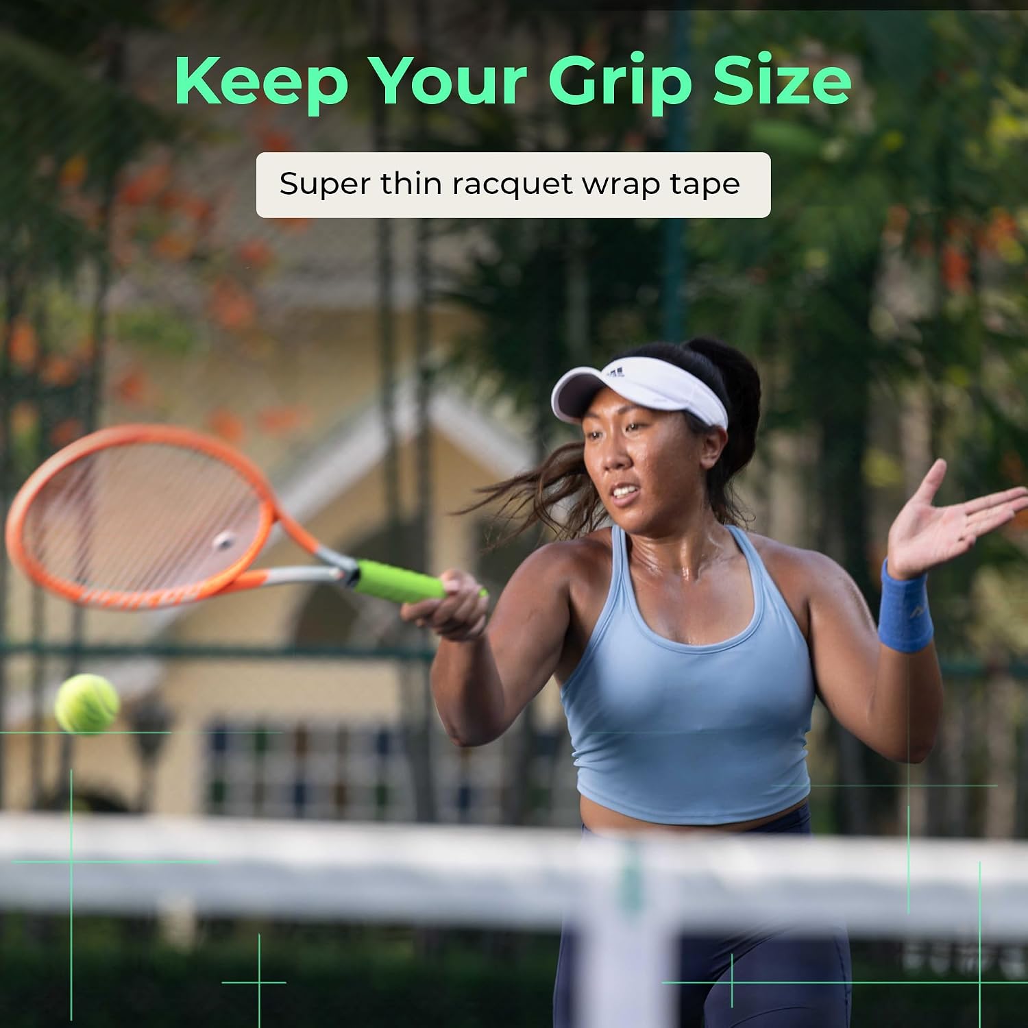 ADV MaxTac Tennis Overgrip, Tacky Moisture-Wicking Grip (Orange, 12-Pack)