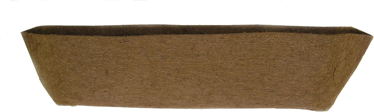 Molded Coco Fiber Liner - 72 Inch Window Hayrack Planter -Comes as a Pair of 36 Inch