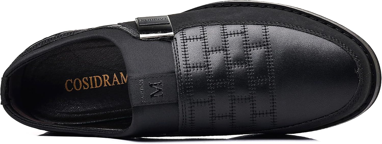 COSIDRAM Mens Casual Shoes Dress Sneakers Loafers Comfort Walking Shoes | Lightweight slip-on for hassle-free wear. Cloud-like comfort, sock-friendly fit for daily & semi-formal occasions.