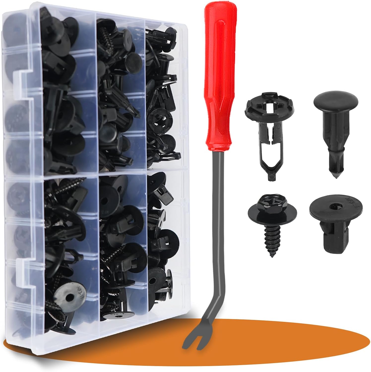 OTUAYAUTO 245 PCS Fender Clips Car Clips Bumper Plastic Rivets
