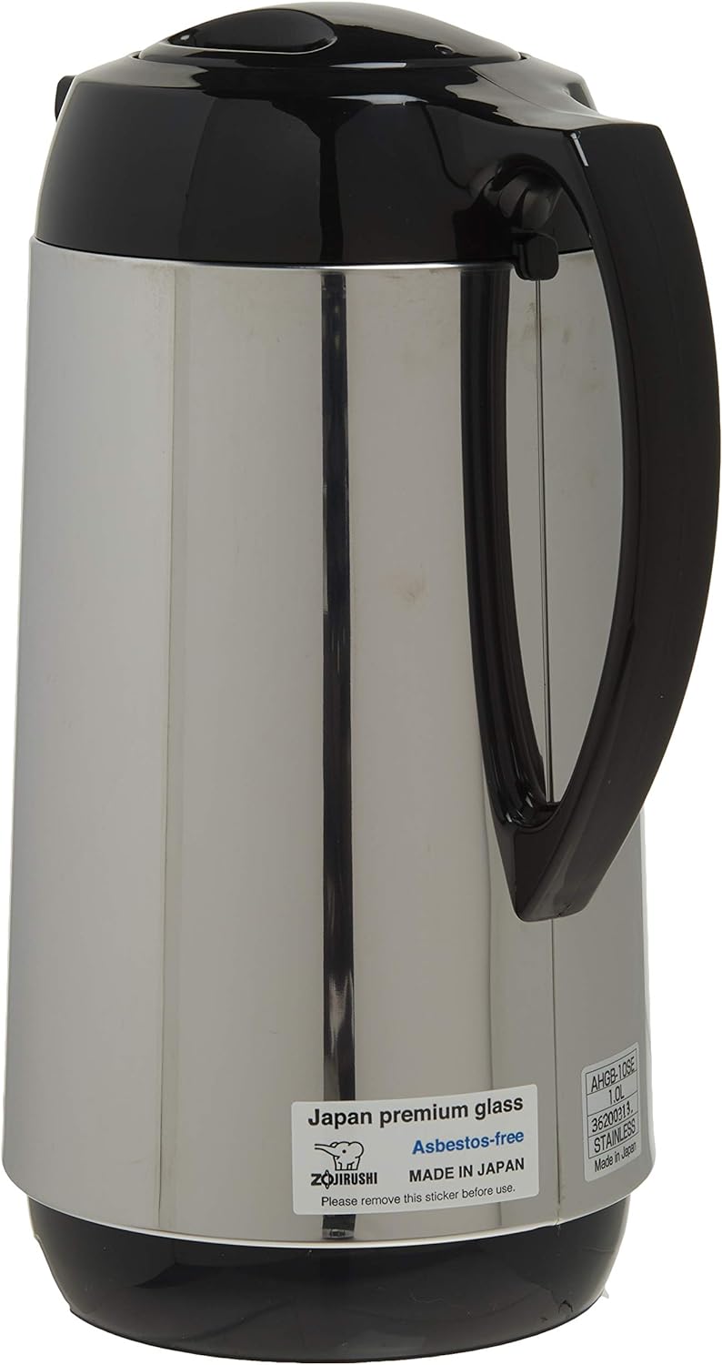 Zojirushi AHGB-10SE, Thermal Serve Carafe, 34 oz. / 1.0 liter, Polished Stainless Steel, Made in Japan