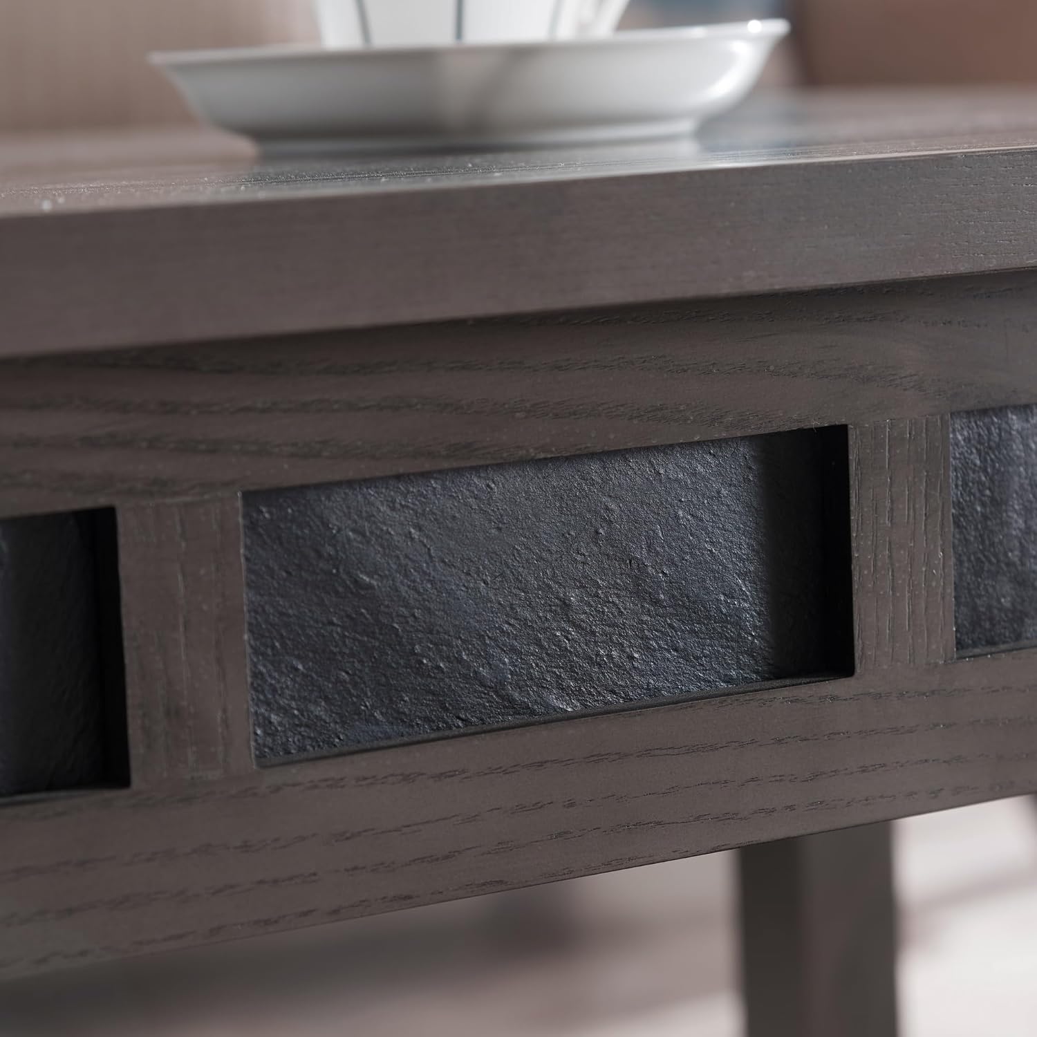 Leick Home Delton Wedge End Table, 17", Sienna