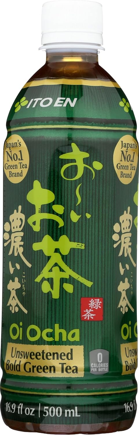 Ito En Tea Oi Ocha Green Tea, Unsweetened, 16.9 Ounce (Pack of 12)