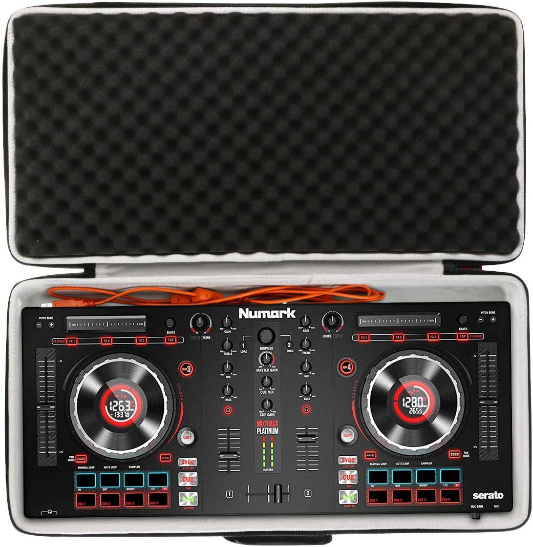 khanka Hard Travel Case for Numark Mixtrack Platinum Pro FX/FX/Pro 3 | Serato DJ Controller