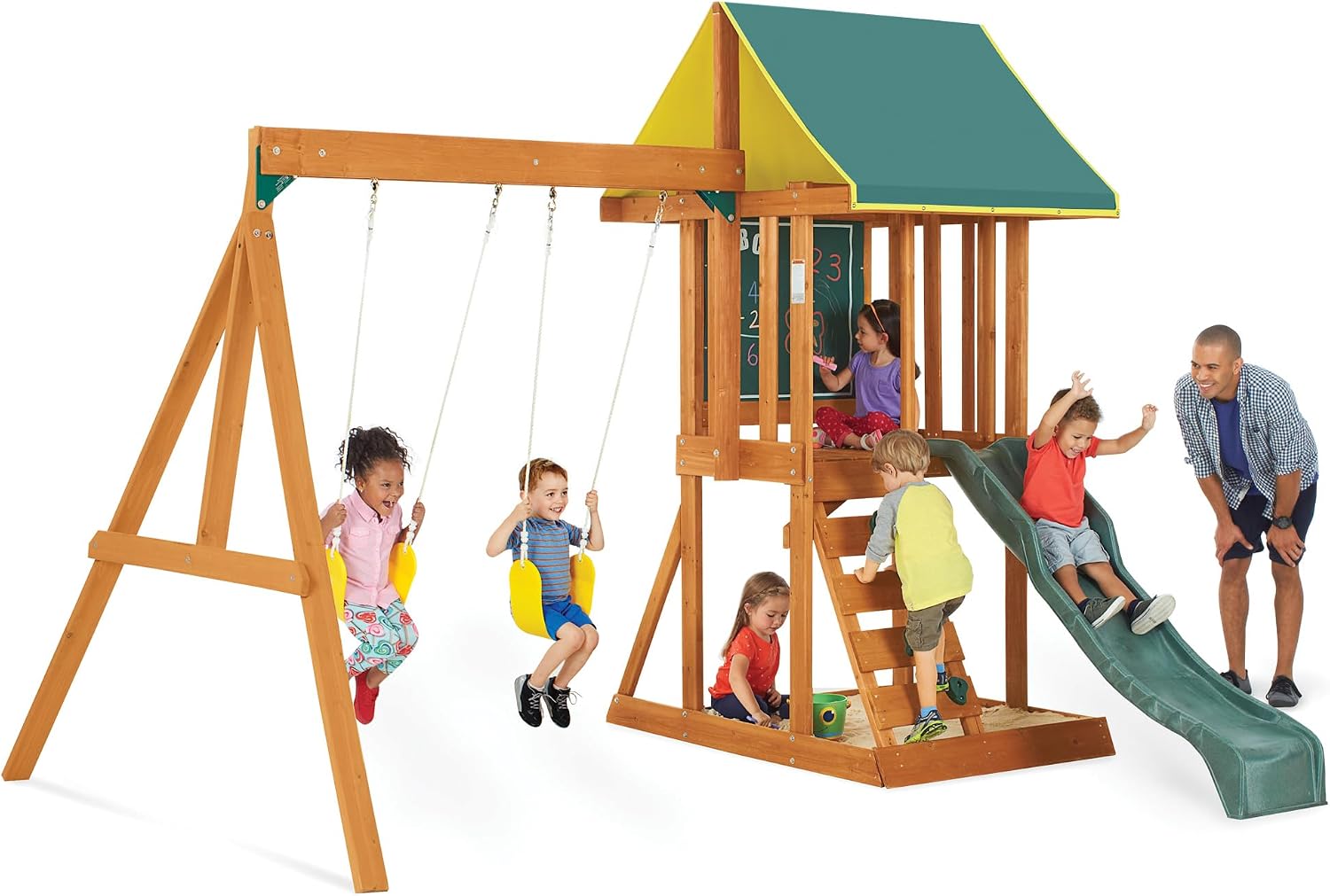 KidKraft Appleton Wooden Swing Set, (Amazon Exclusive)