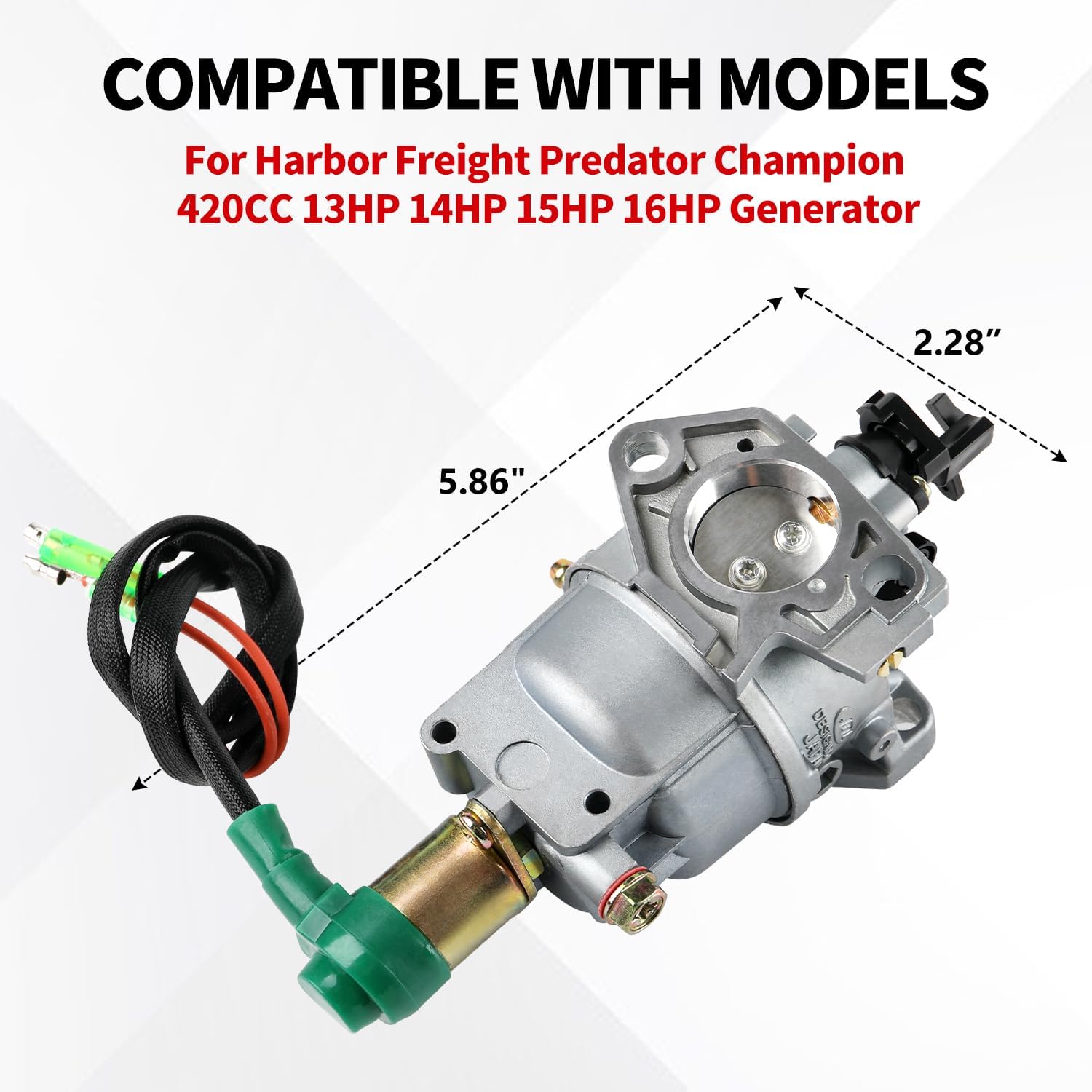 Carburetor for Harbor Freight Predator Champion 420CC 13HP 14HP 15HP 16HP Generator 69671 68530 68525 69672 69674 68529 68526 GX340 GX390 7000 8750
