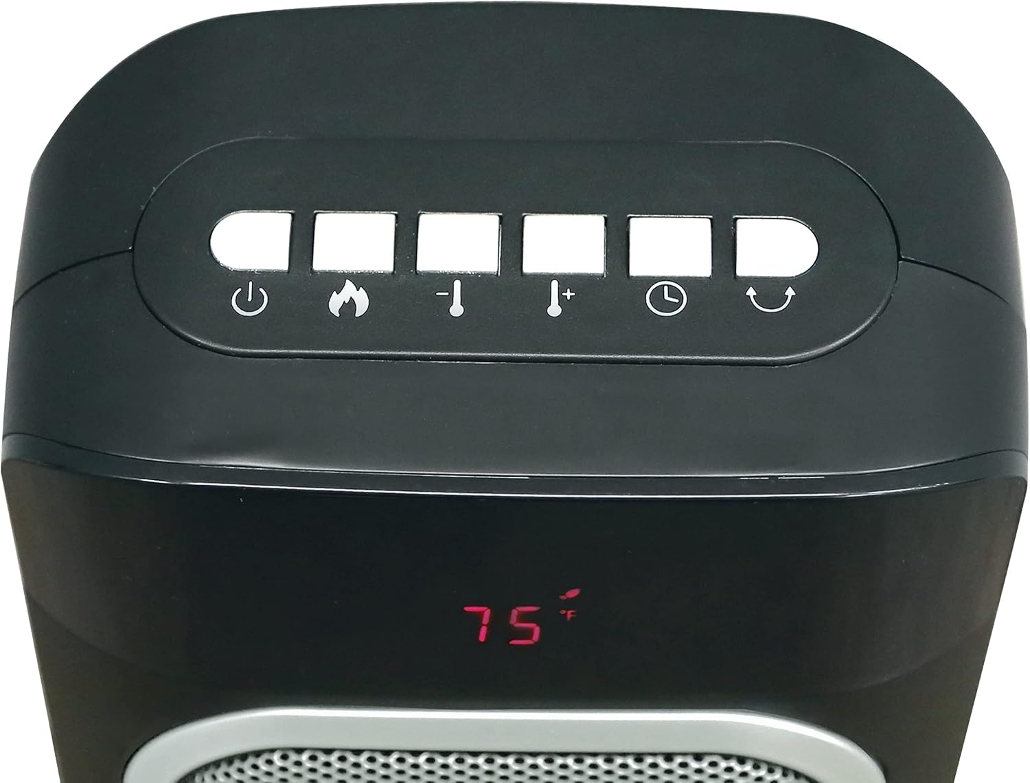 Comfort Zone Electric 24" Oscillating Digital Tower Space Heater with Full Function Remote, Adjustable Thermostat, and Overheat Protection