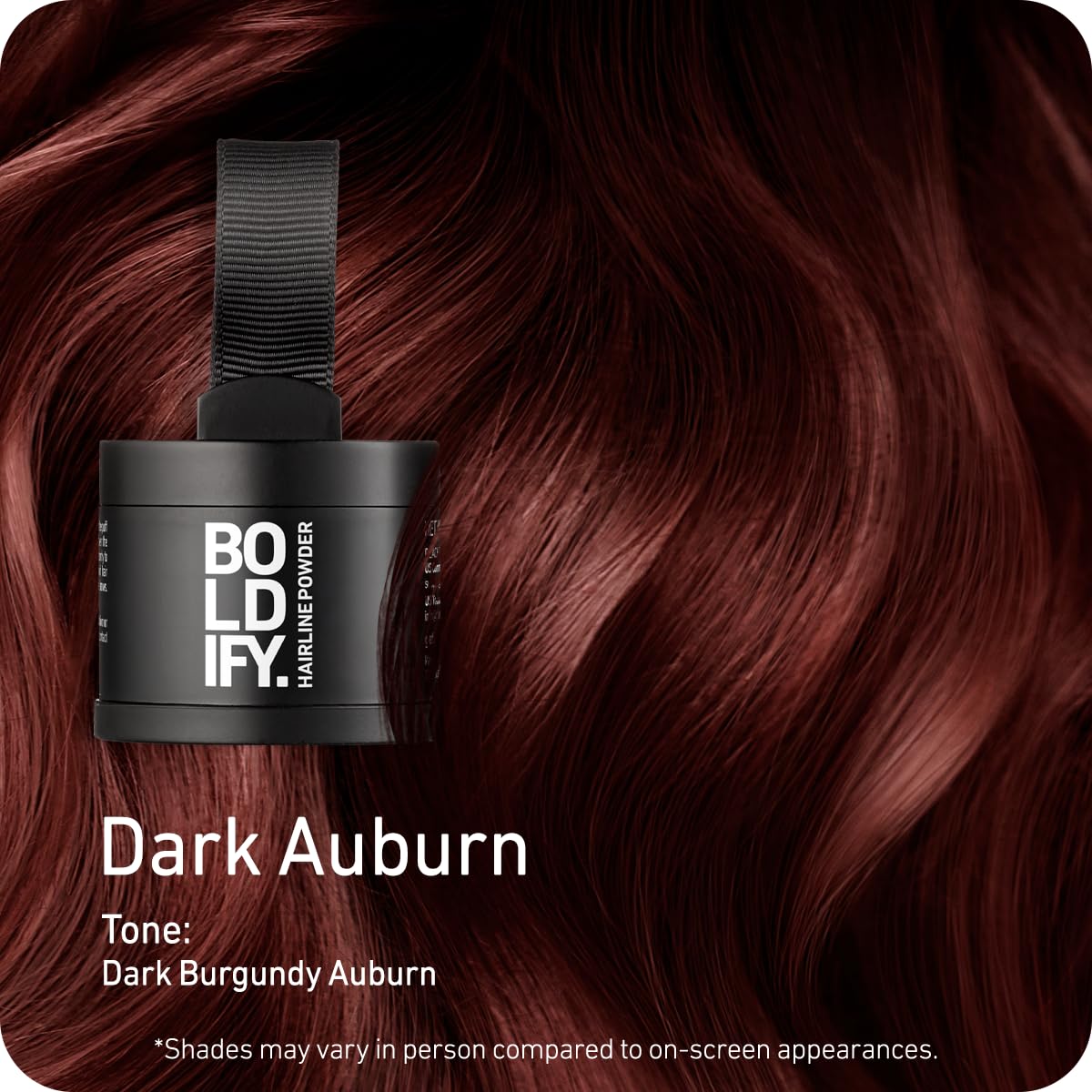 Boldify Hairline Powder, Root Touch Up Hair Color Dark Brown 4g