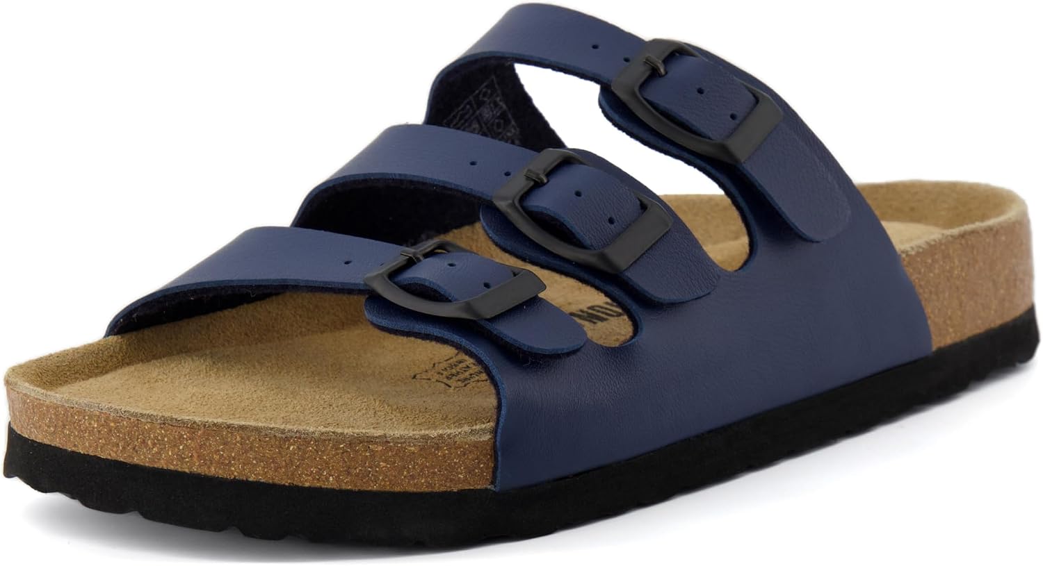 CUSHIONAIRE Women's Lela Cork footbed Sandal with +Comfort