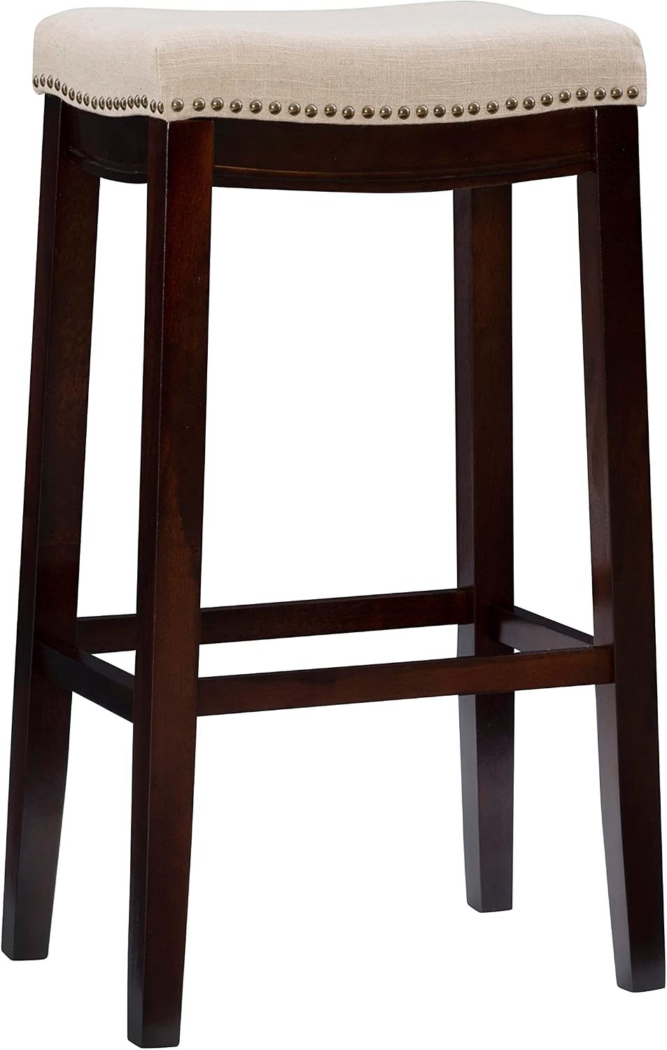 Linon Harper Stool Fabric Top