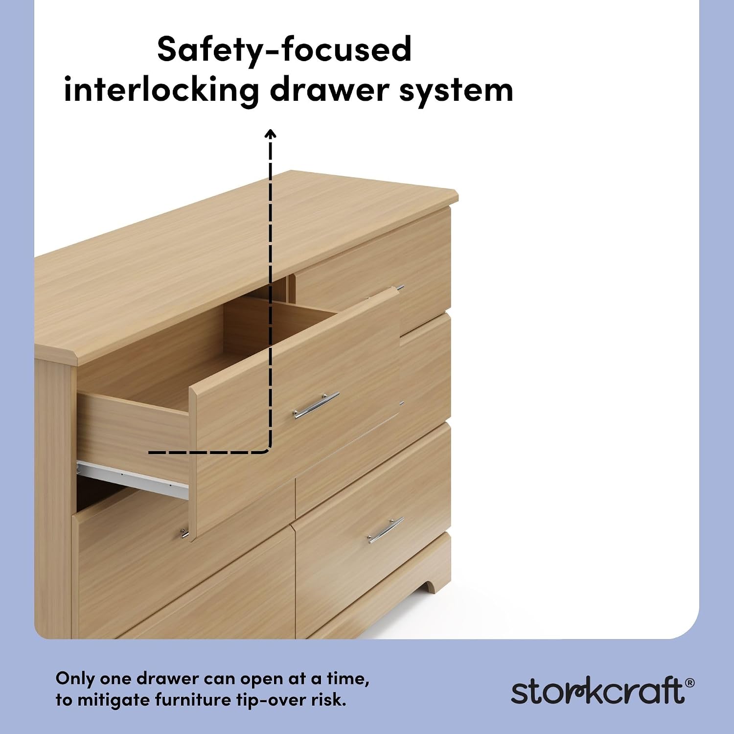 Storkcraft Brookside 2 Drawer Changing Table Dresser, Pebble Gray