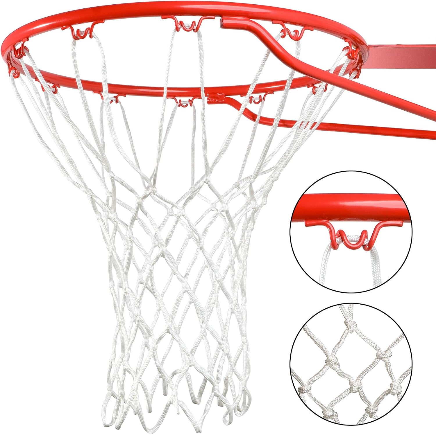 Cannon Sports Heavy Duty Basketball Net Replacement - 21 Inches - 12 Loop Standard Size - Weather Resistant for Indoor/Outdoor Courts - Fits All Standard Rims
