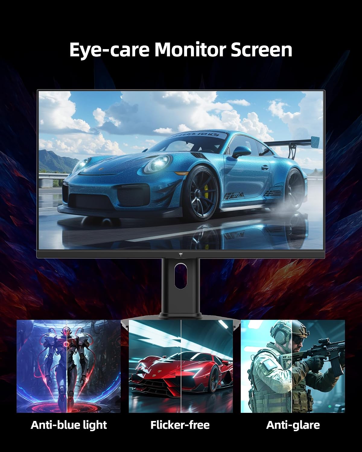 KTC 24.5 Inch Gaming Monitor, 180Hz OC 200Hz Monitor FHD, Fast IPS, H25T7 | 1080P Monitors 1ms, 128% sRGB HDR10, Adaptive Sync, HDMI DP, VESA Tilt Adjustable for Xbox PS5 Switch, HDMI Cable Inc.