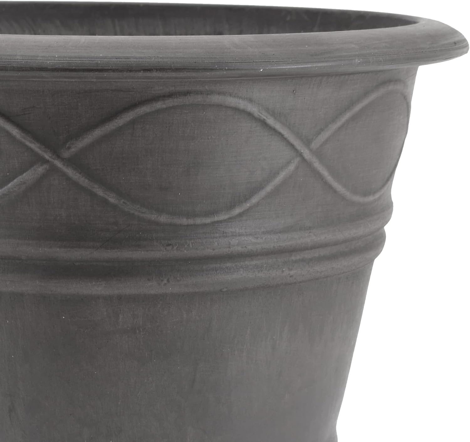 PSW Pot Collection Western Weave Planter Pot for Indoor and Outdoor Plants and Gardens, 14.5-inch, Taupe