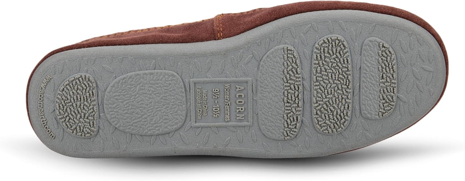 Acorn Slouch Boots Slippers for Women - Comfy, Memory Foam, Non-Slip, Durable, Mid-Calf House Slipper with Indoor/Outdoor Sole