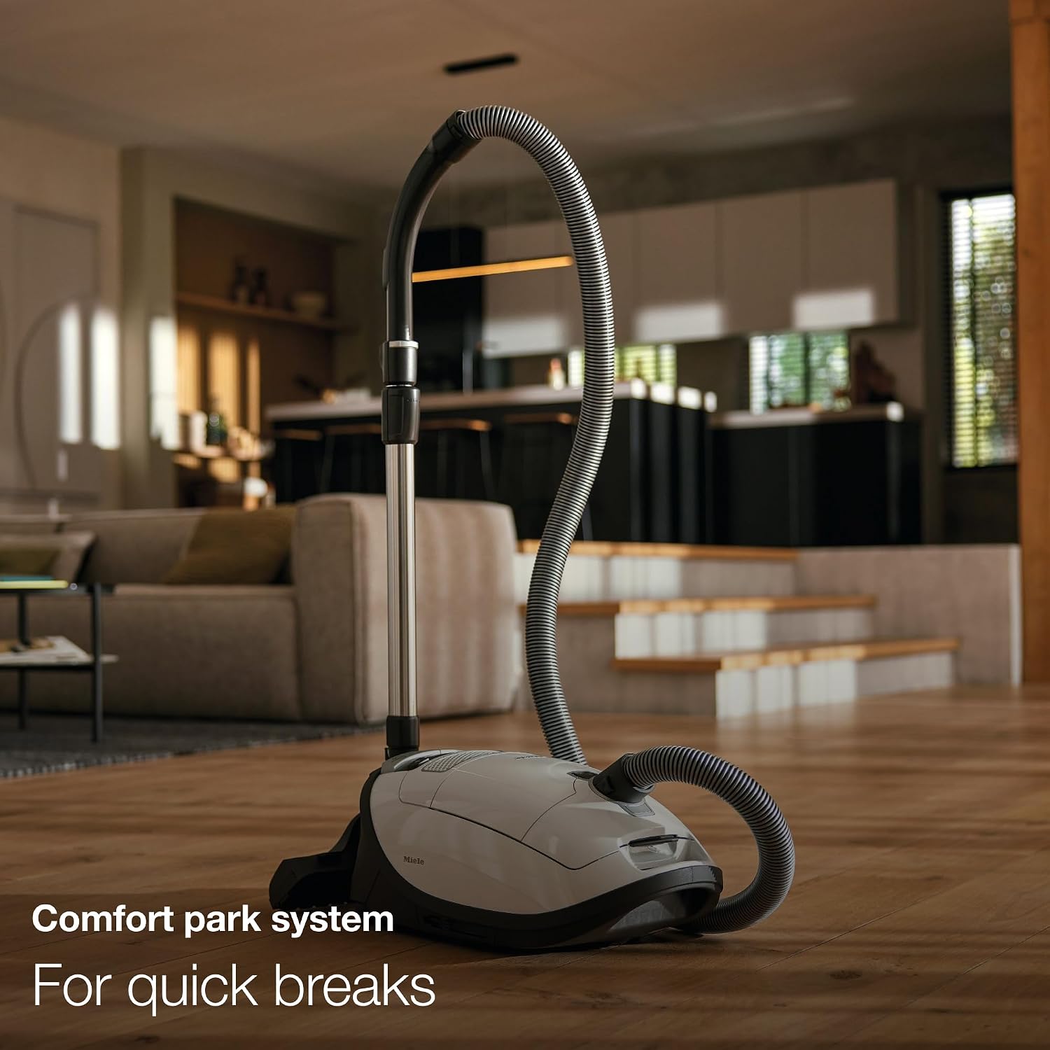 Miele Complete C3 Calima Bagged Canister Vacuum Cleaner with Turbobrush floorhead, Suitable for Low-Medium Pile Carpet and Hard Floors