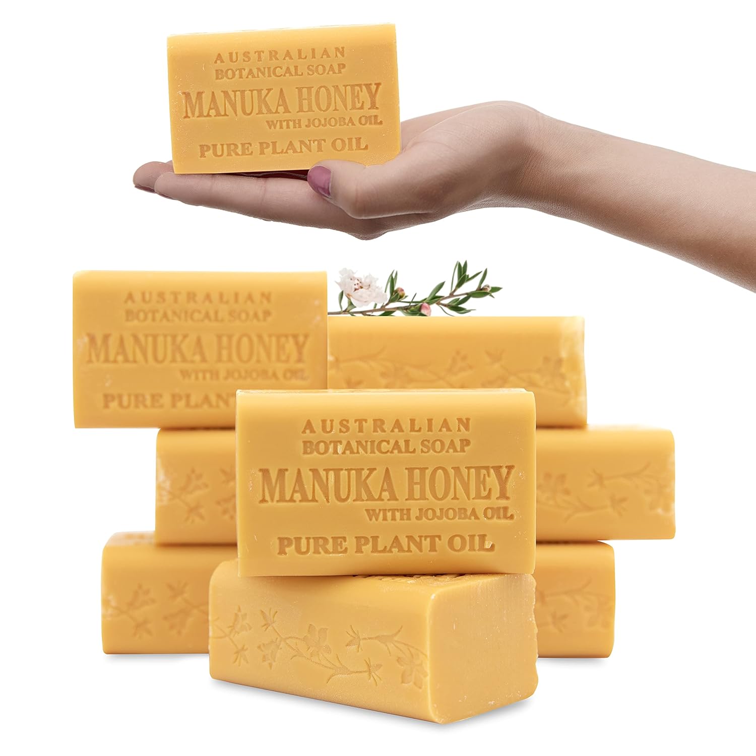 Australian Botanical Soap Sea Salt Soap Bars, 6.6 oz, Pack of 8