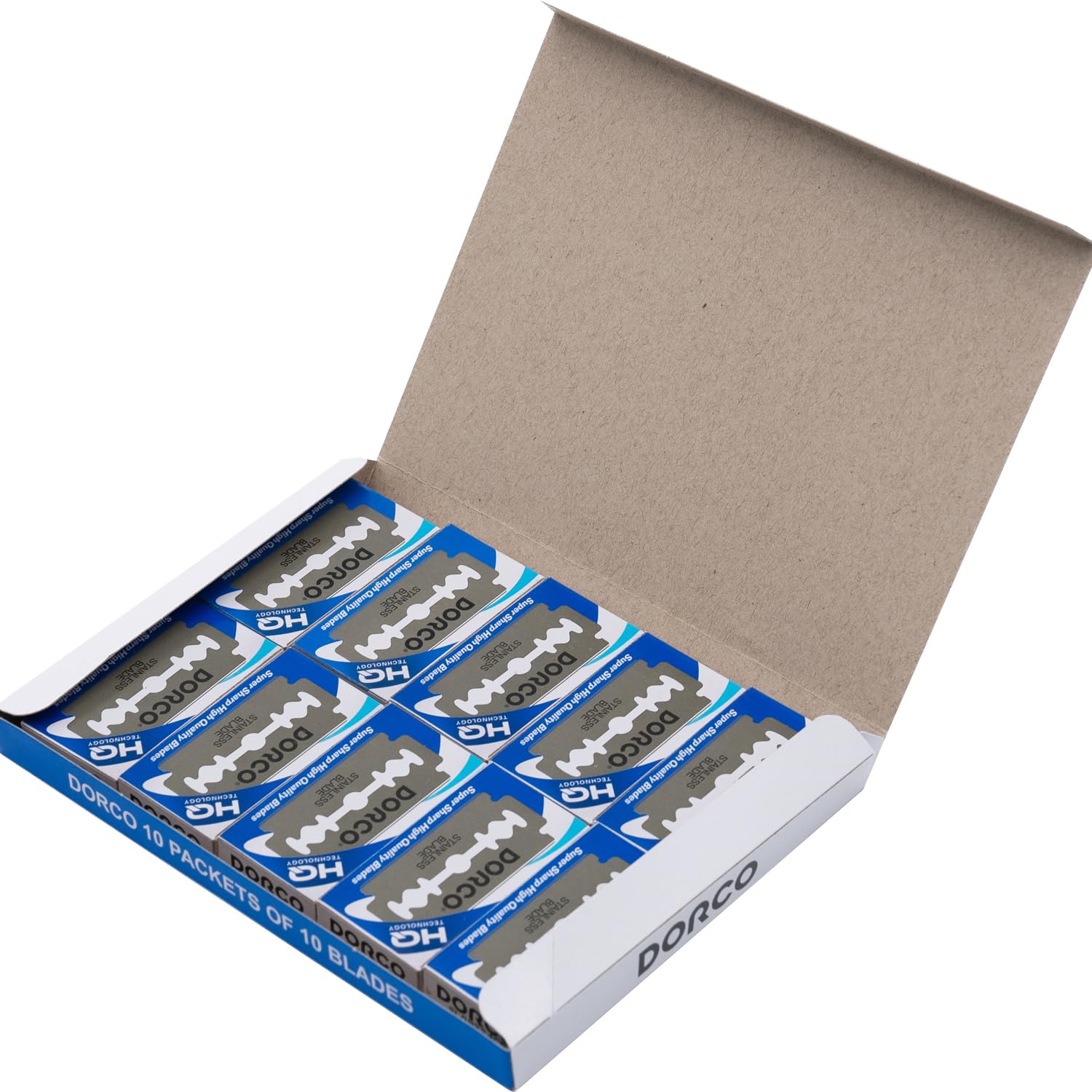 Dorco ST300 Platinum Extra Double Edge Razor Blades - 200 Count