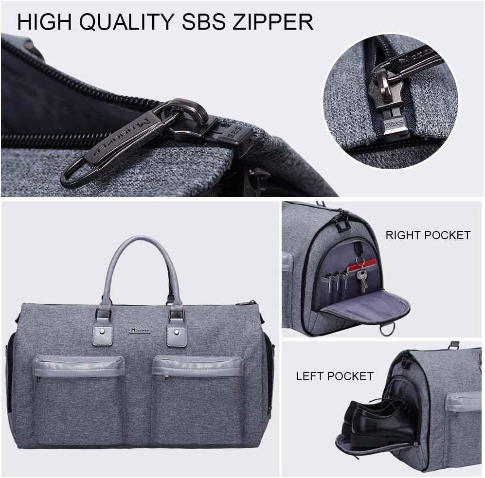 Garment Bags for Travel, 45L Carry on Convertible Garment Duffle bag