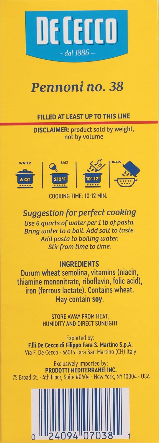 De Cecco Farfalle No. 93 Pasta, 16 Oz