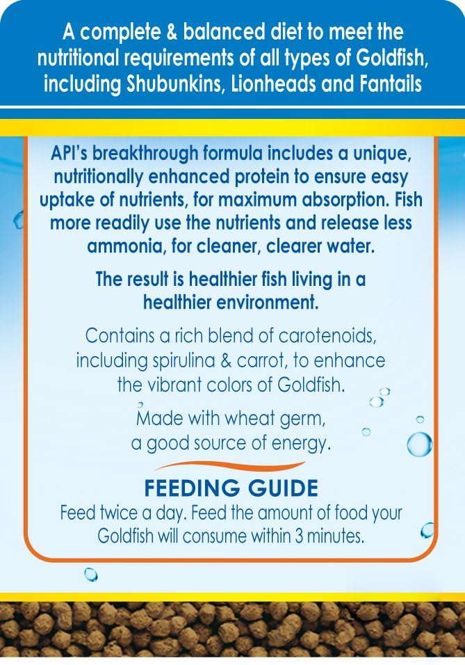 API BOTTOM FEEDER PELLETS WITH SQUID Fish Food 1.3-Ounce Container